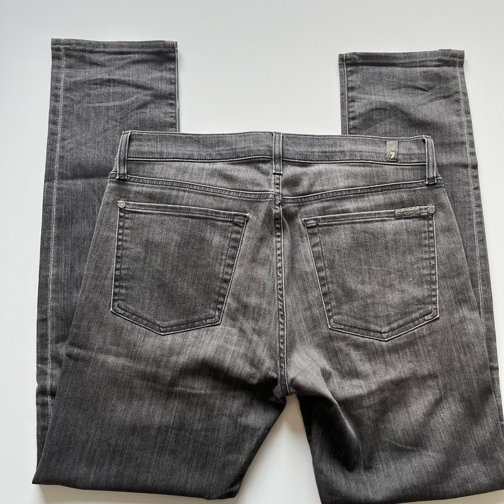 7 for all mankind Adrien grey slim straight jeans - Picture 5 of 7